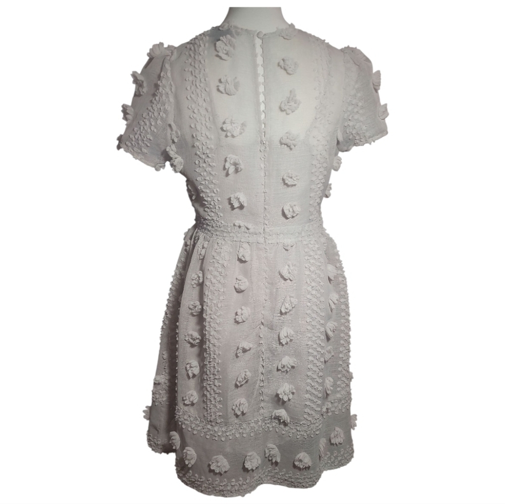 Anthropologie Sunday in Brooklyn Bonita sheer swiss dot Textured Midi Dress 8 Pt - Picture 5 of 11